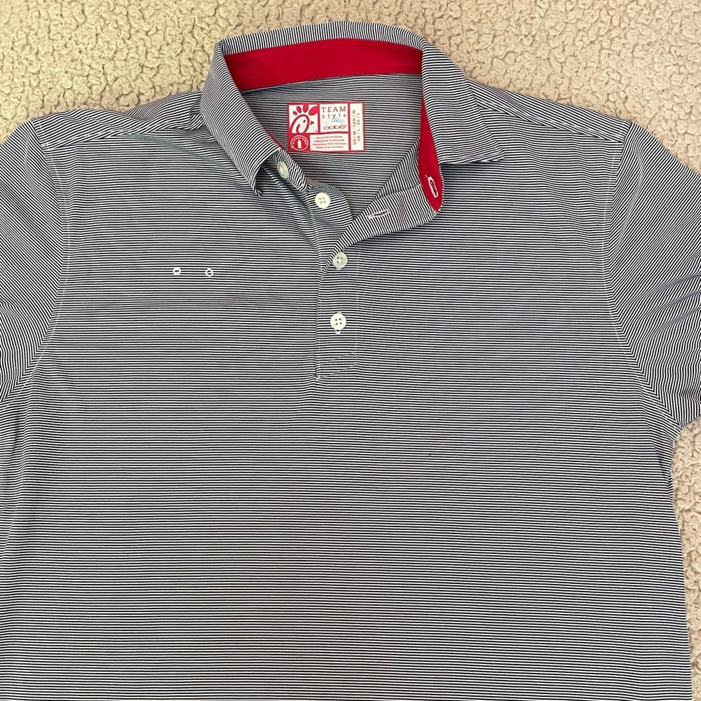Chick-Fil-A Striped Polo